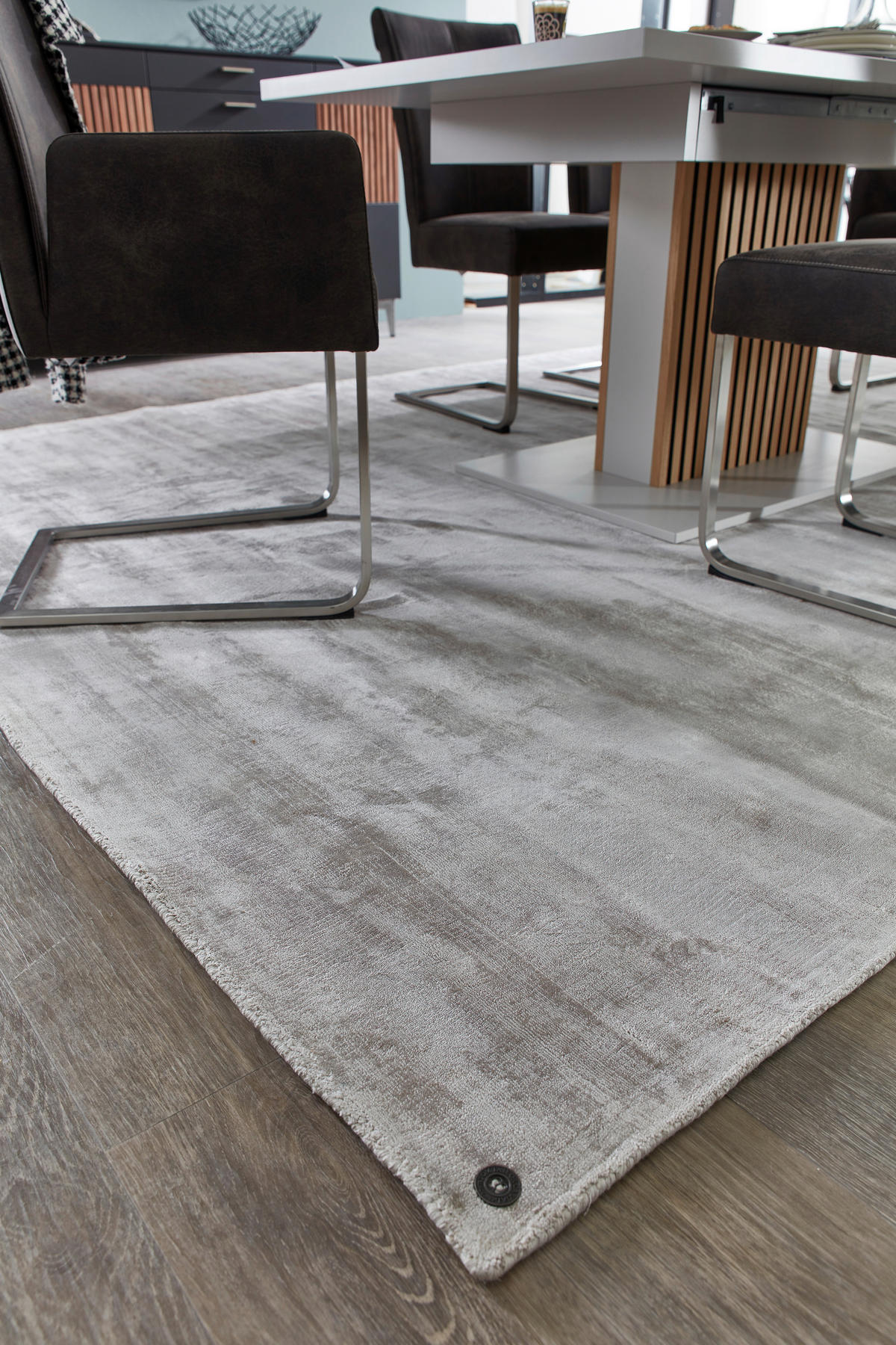 HANDWEBTEPPICH 250/350 cm Silberfarben rechteckig  - Silberfarben, Basics, Textil (250/350cm) - Tom Tailor