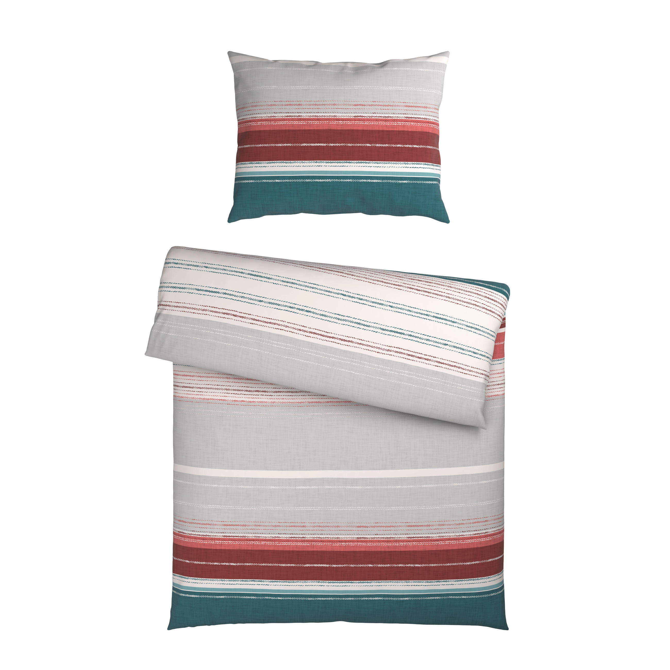 BETTWÄSCHE 2-teilig Satin 140/200 cm  - Multicolor, KONVENTIONELL, Textil (140/200cm) - Esposa