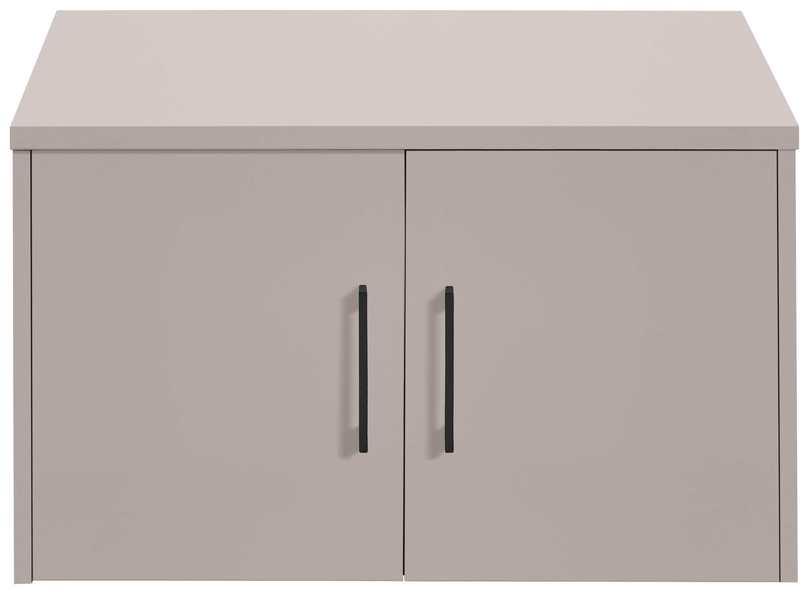 SZEKRÉNYRÁTÉT  - kasmírszínű/fekete, Basics, faalapú anyag/fém (72/43/54cm) - Xora