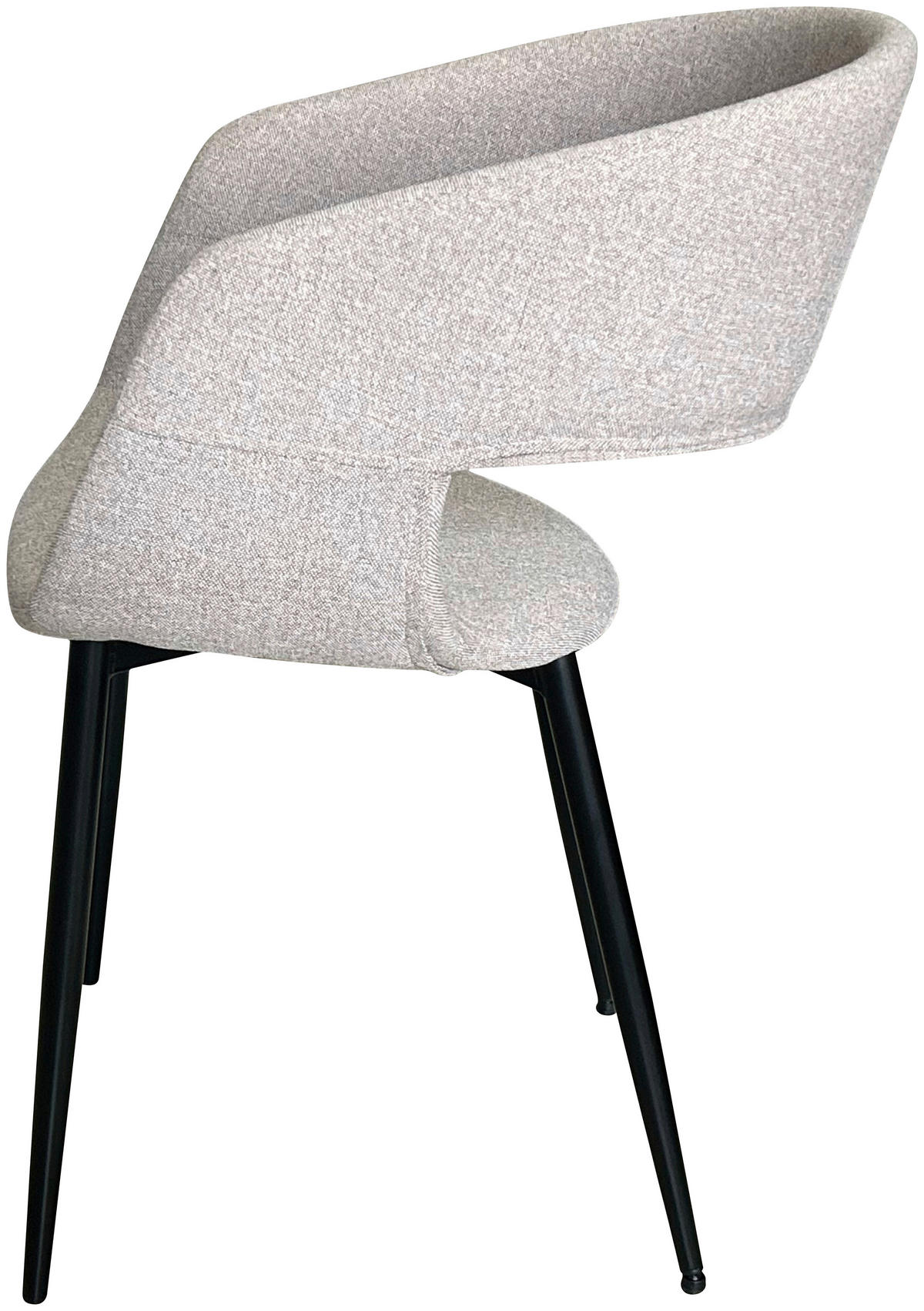 ŽIDLE S PODRUČKAMI, ocel, tkaná látka, světle šedá - černá/světle šedá, Design, kov/textil (52/77/50,5cm) - Boxxx