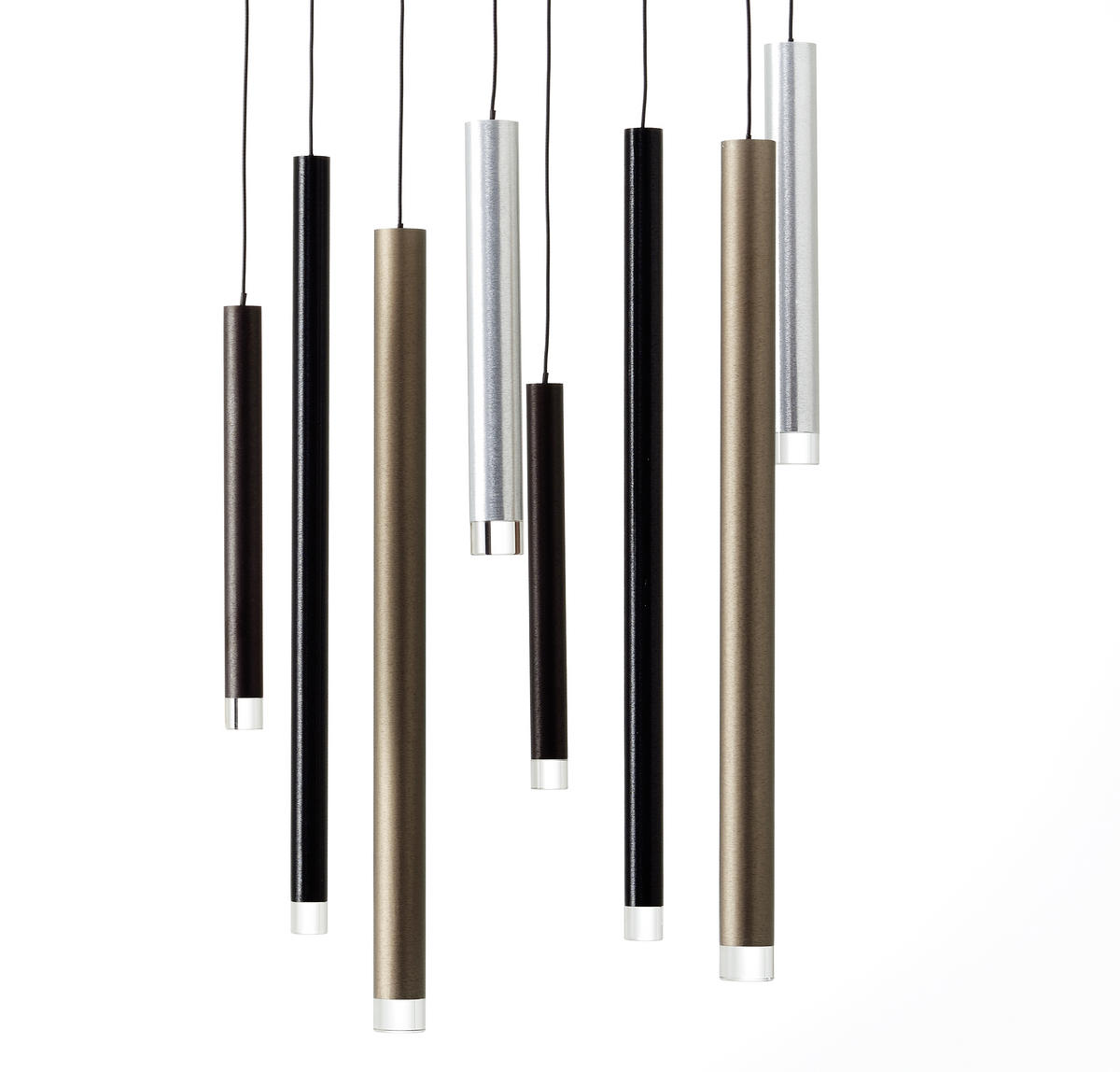 ZÁVESNÉ LED SVIETIDLO, 40/25/180 cm  - hnedá/čierna, Design, kov/plast (40/25/180cm)