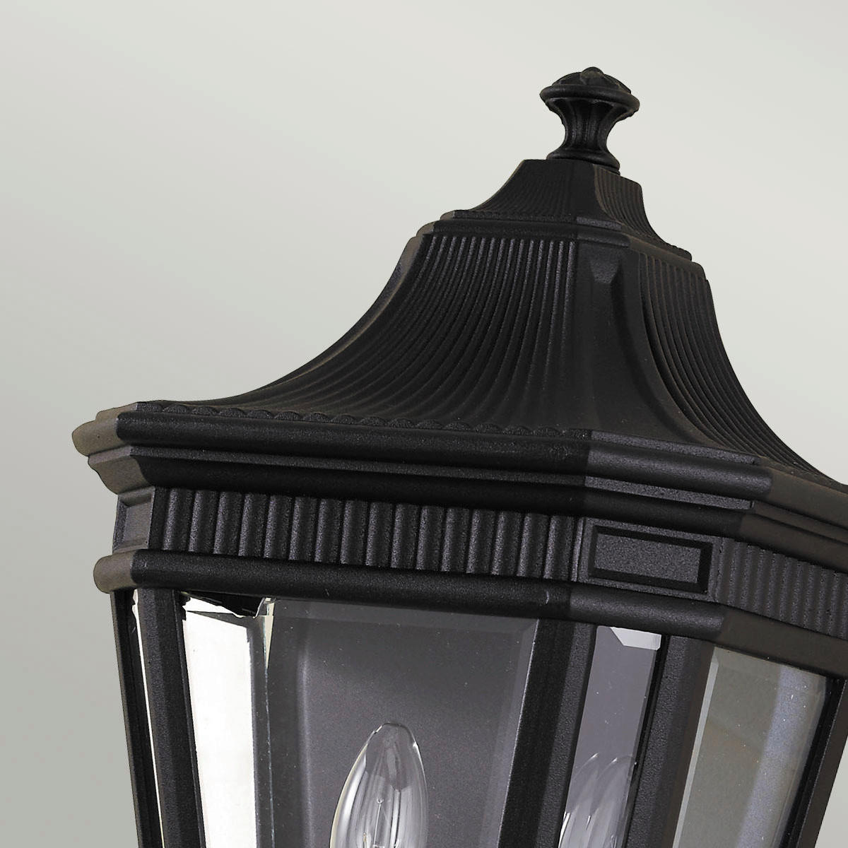 AUSSENWANDLEUCHTE - Schwarz, Konventionell, Glas/Metall (24.1/40.6 /15.2cm) - Elstead Lighting