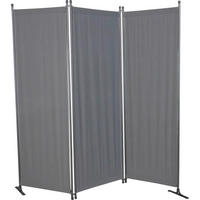 SICHTSCHUTZ - Dunkelgrau/Grau, Basics, Textil/Metall (165/165/25,2cm) - Boxxx