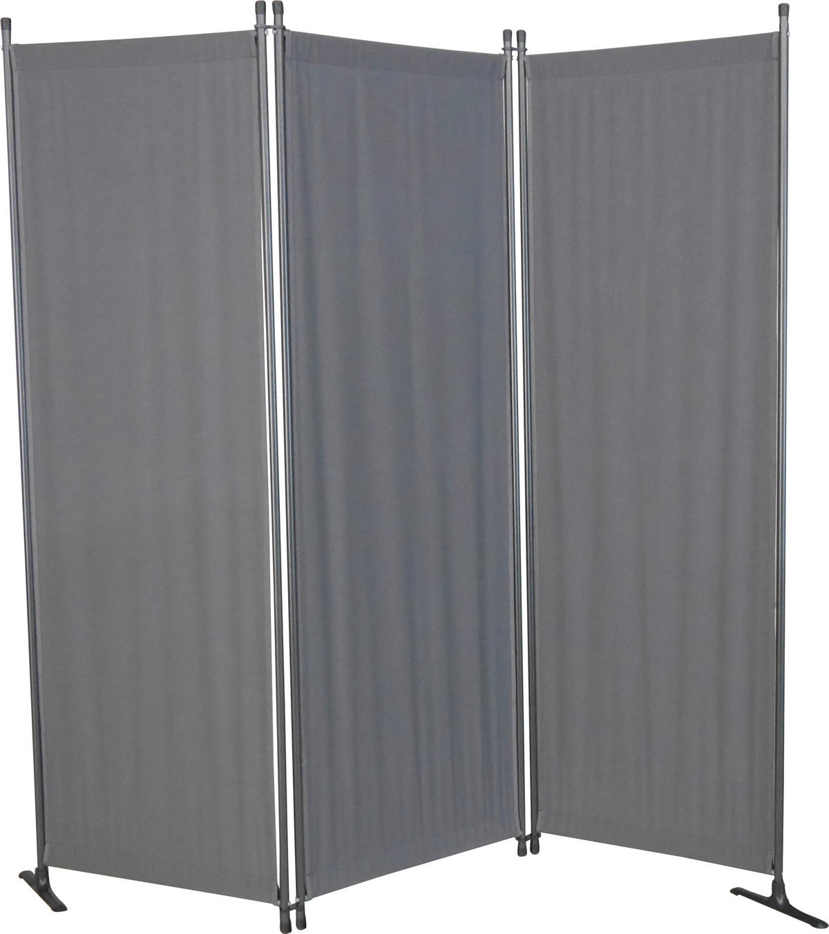 SICHTSCHUTZ - Dunkelgrau/Grau, Basics, Textil/Metall (165/165/25,2cm) - Boxxx