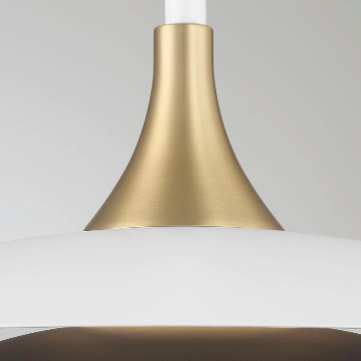 LED-PENDELLEUCHTE 46/75 cm    - Weiss, Konventionell, Glas/Metall (46/75cm) - Elstead Lighting