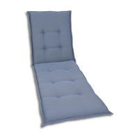 LIEGENAUFLAGE in Blau Uni  - Blau, Basics, Textil (60/7/190cm)