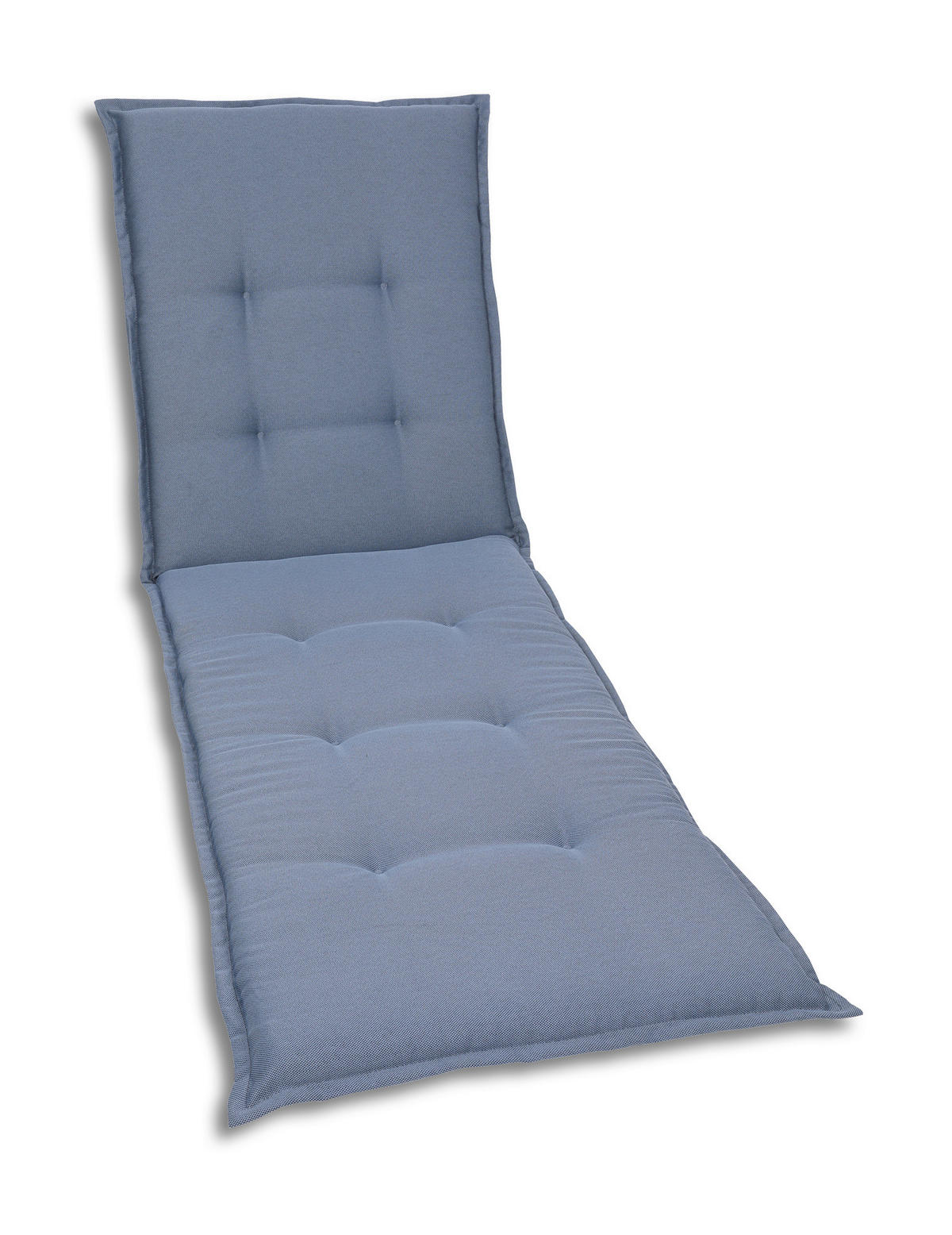 LIEGENAUFLAGE in Blau Uni  - Blau, Basics, Textil (60/7/190cm)