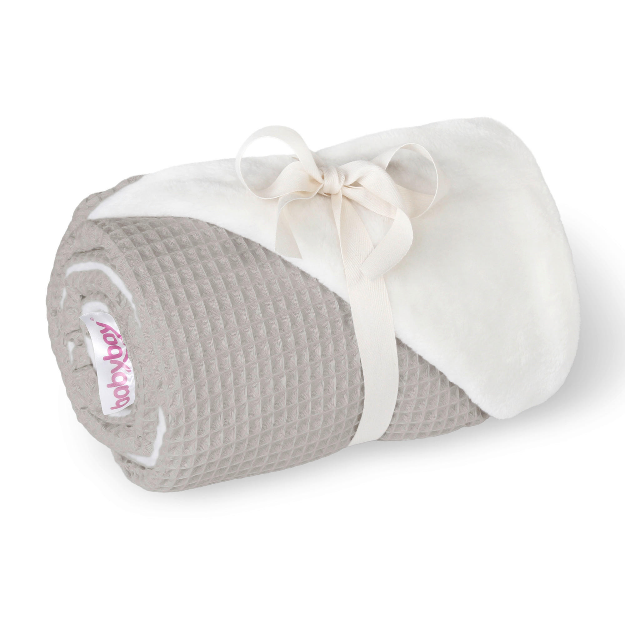 KUSCHELDECKE babybay Kuscheldecke 75x100 cm Waffelpiqué  - Grauweiß, Basics, Textil (100/75/1cm) - Babybay