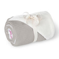 KUSCHELDECKE babybay Kuscheldecke 75x100 cm Waffelpiqué  - Grauweiß, Basics, Textil (100/75/1cm) - Babybay