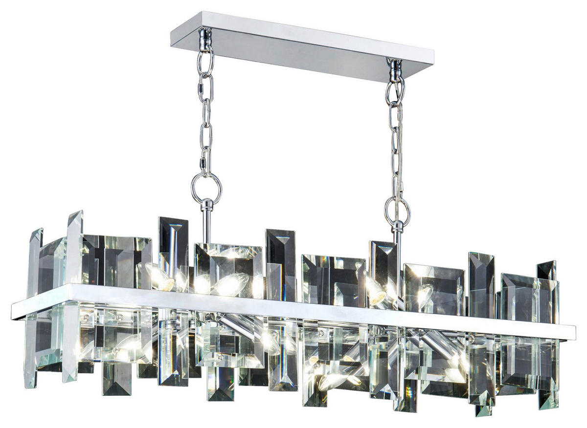 PENDELLEUCHTE 85,5/34/26,5 cm  - Chromfarben, Basics, Glas/Metall (85,5/34/26,5cm) - MAYTONI