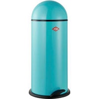 ABFALLEIMER 22 L  - Türkis/Silberfarben, Basics, Metall (32/32/72cm) - Wesco