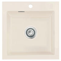 SPÜLE Mera 51 / 50010119  - Creme, Basics, Keramik (51/51/20cm) - Systemceram