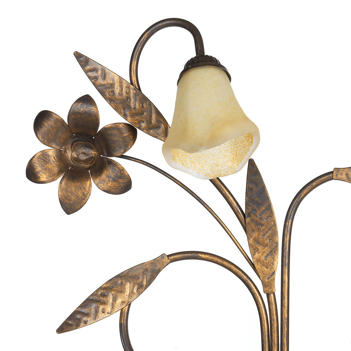 WANDLEUCHTE 40/24/70 cm   - Bronzefarben, KONVENTIONELL, Glas/Metall (40/24/70cm)