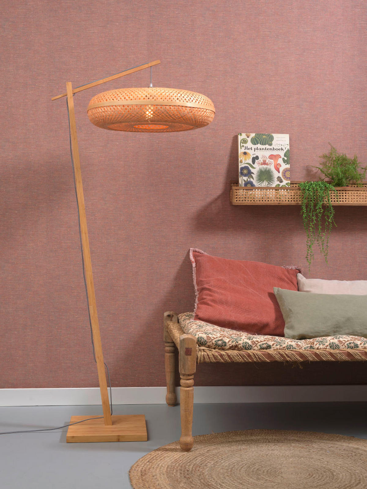 STEHLEUCHTE 77/77/176 cm    - Naturfarben, Trend (77/77/176cm) - Good & Mojo