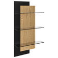 WANDBOARD Celika Celika   - Wildeiche/Anthrazit, Natur, Glas/Holz (70/125/20cm) - Dieter Knoll