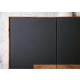 SCHUHSCHRANK  in 72/112/37 cm  - Eichefarben/Anthrazit, MODERN, Glas/Holz (72/112/37cm) - Linea Natura