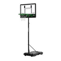 BASKETBALLSTÄNDER - Schwarz/Grün, KONVENTIONELL, Metall (83/204-254/130cm) - Salta