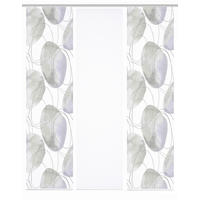 FLÄCHENVORHANG  3 Stück  blickdicht  60/245 cm   - Flieder/Weiß, Natur, Textil (60/245cm)