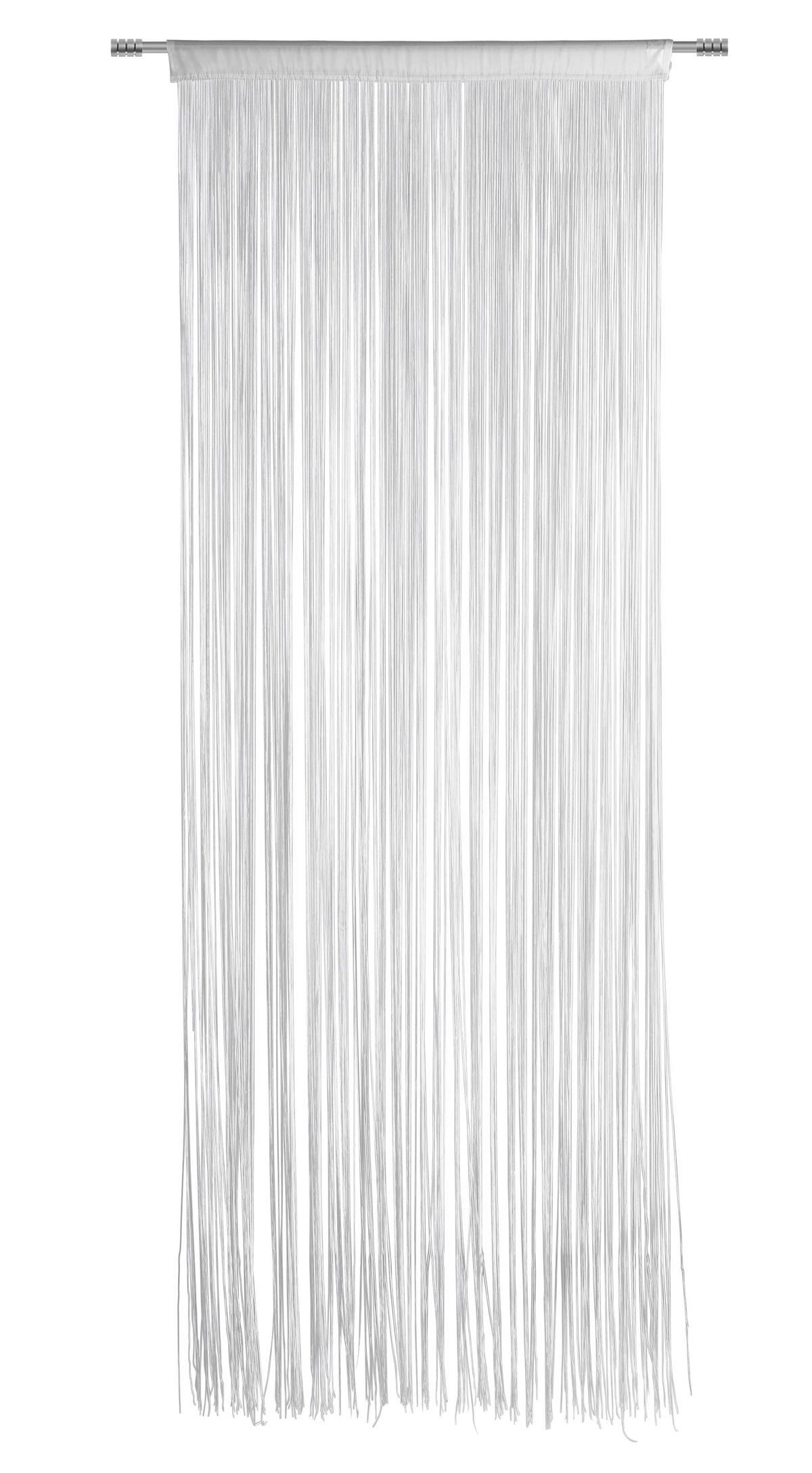 PROVÁZKOVÝ ZÁVĚS, bílá, 90/245 cm - bílá, Basics, textil (90/245cm) - Boxxx