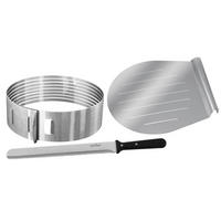 KUCHENSET - Silberfarben/Schwarz, Kunststoff/Metall (35/28,5/11cm) - Zenker