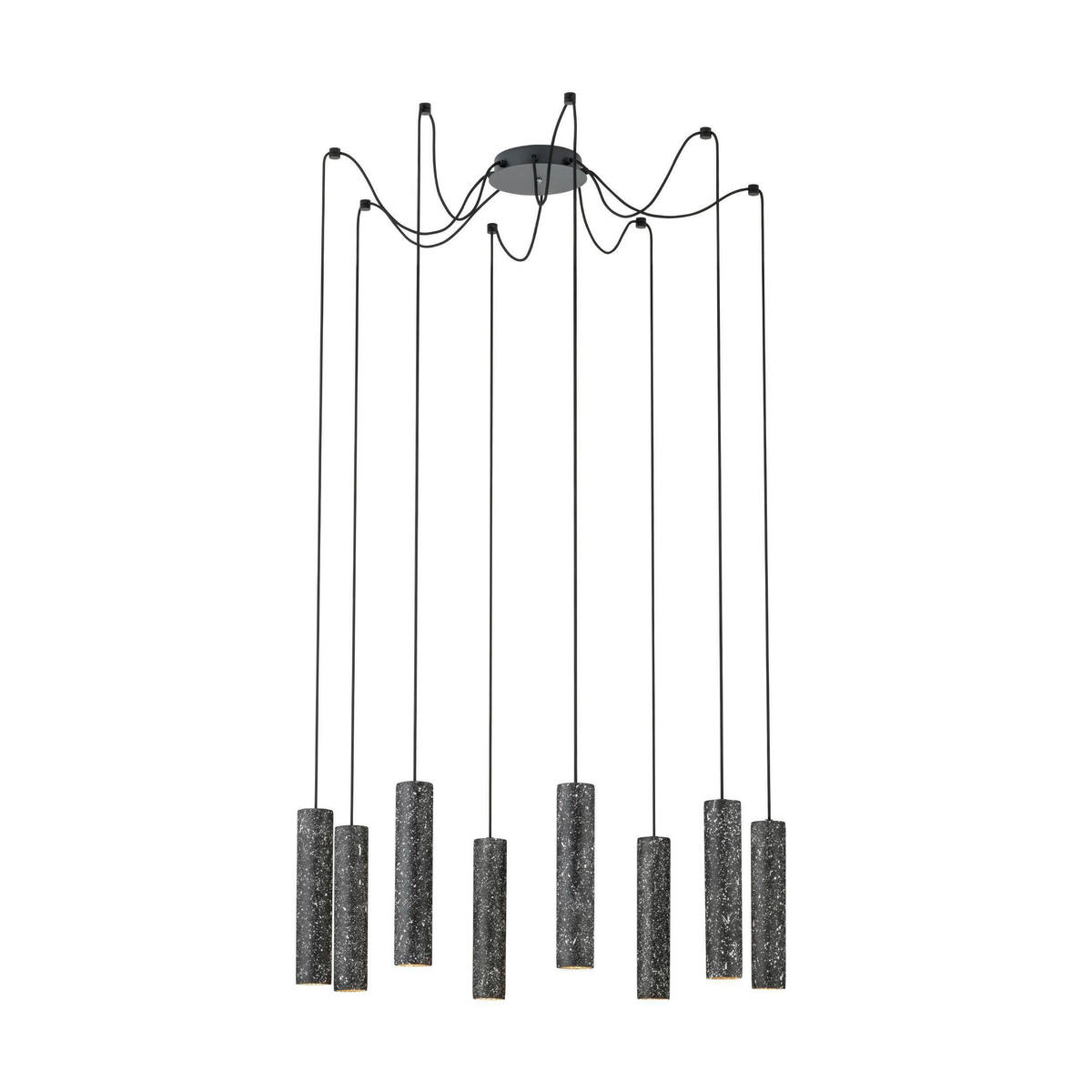 ZÁVĚSNÉ LED SVÍTIDLO, 18,5/150 cm  - bílá/černá, Design, kov/kámen (18,5/150cm) - Eglo