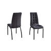 STUHL-SET 2 Stück  in Textil  - Dunkelgrau/Schwarz, Design, Textil/Metall (42/103/58,5cm) - Livetastic