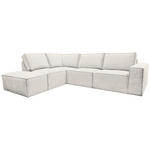 ECKSOFA Naturfarben Chenille  - Schwarz/Naturfarben, KONVENTIONELL, Kunststoff/Textil (212/275cm) - Carryhome