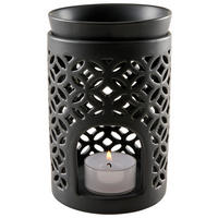 VONNÁ LAMPA, keramika - čierna, Basics, keramika (8,5/13,5cm)