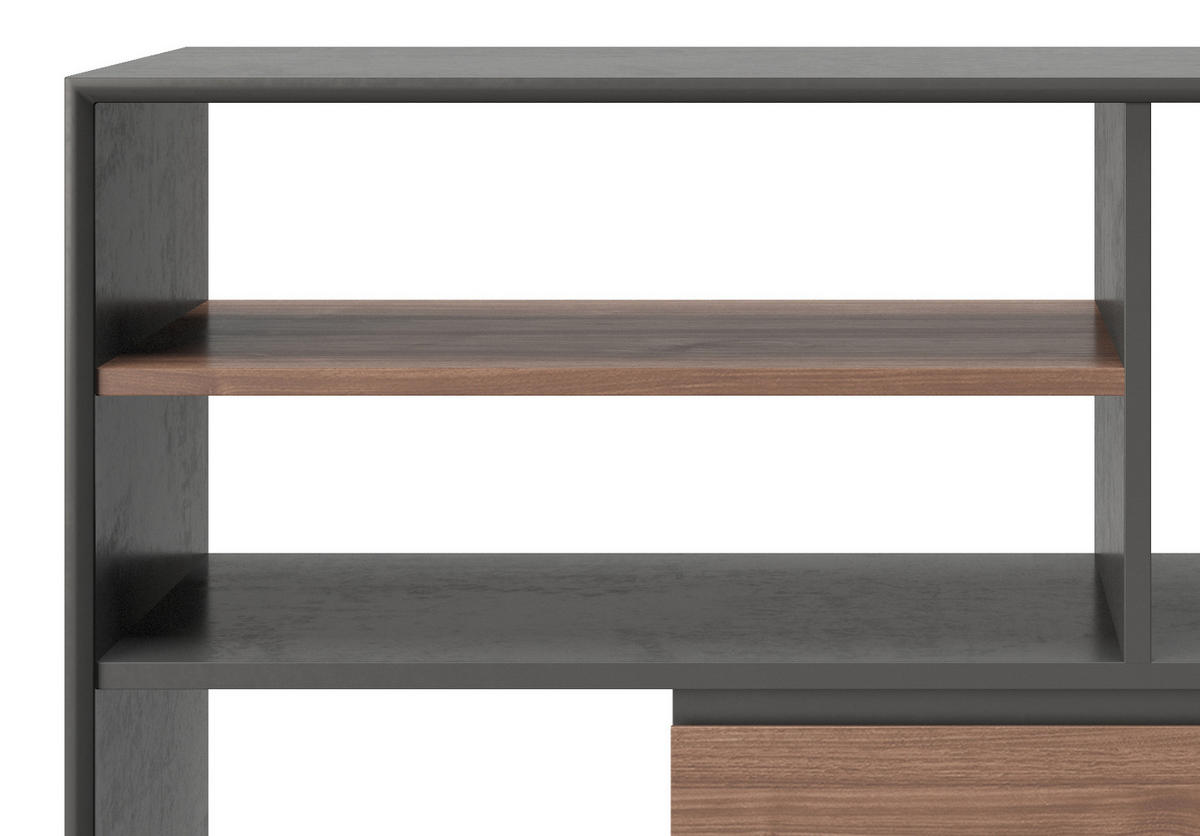 REGAL  - Walnussfarben, KONVENTIONELL, Holz/Holzwerkstoff (110/97,4/38cm) - Playboy