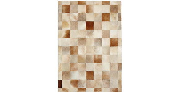 LEDERTEPPICH 160/230 cm - Beige, Natur, Leder/Textil (160/230cm) - Linea Natura
