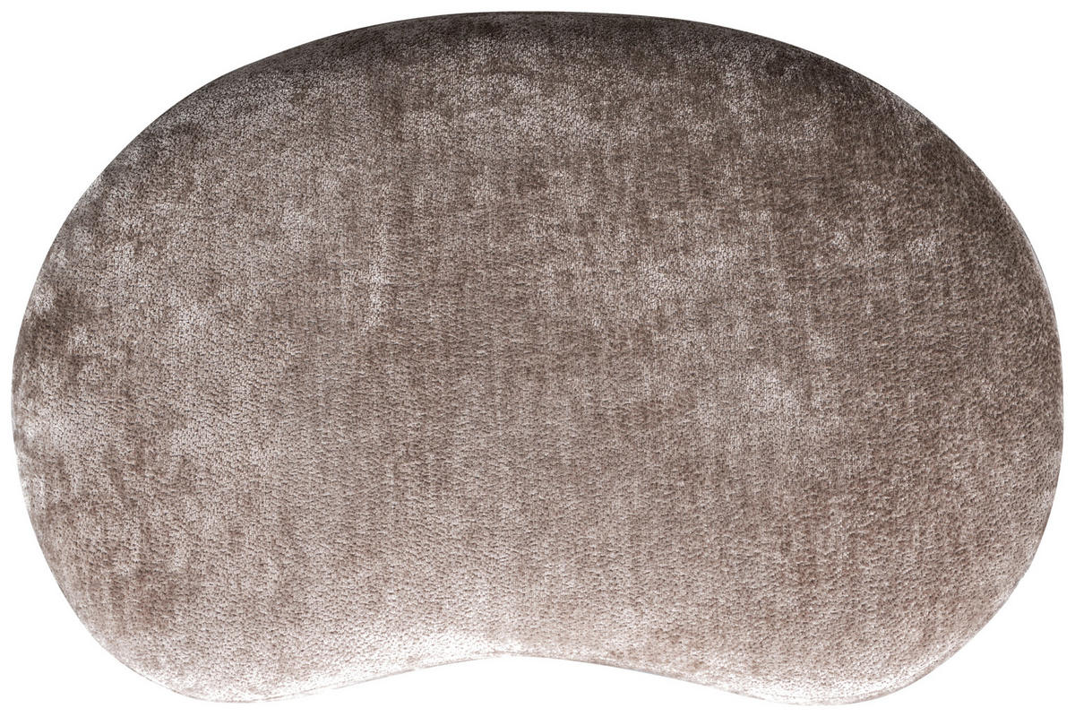 HOCKER in Textil Taupe  - Taupe, Design, Textil (73/43/51cm) - Livetastic