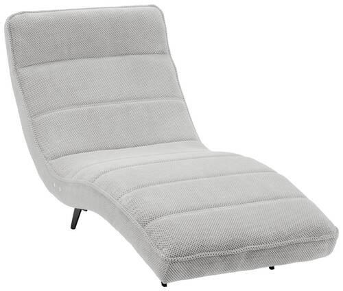 RELAXLIEGE in Webstoff Silberfarben  - Silberfarben/Schwarz, Design, Textil/Metall (78/83/168cm) - Welnova