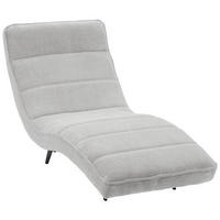 RELAXLIEGE in Webstoff Silberfarben  - Silberfarben/Schwarz, Design, Textil/Metall (78/83/168cm) - Welnova