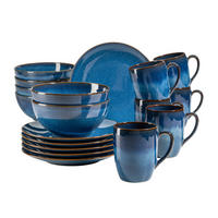 FRÜHSTÜCKSSERVICE Ossia 18-teilig  - Blau, Basics, Keramik (37,7/36,5/37,5cm) - Mäser
