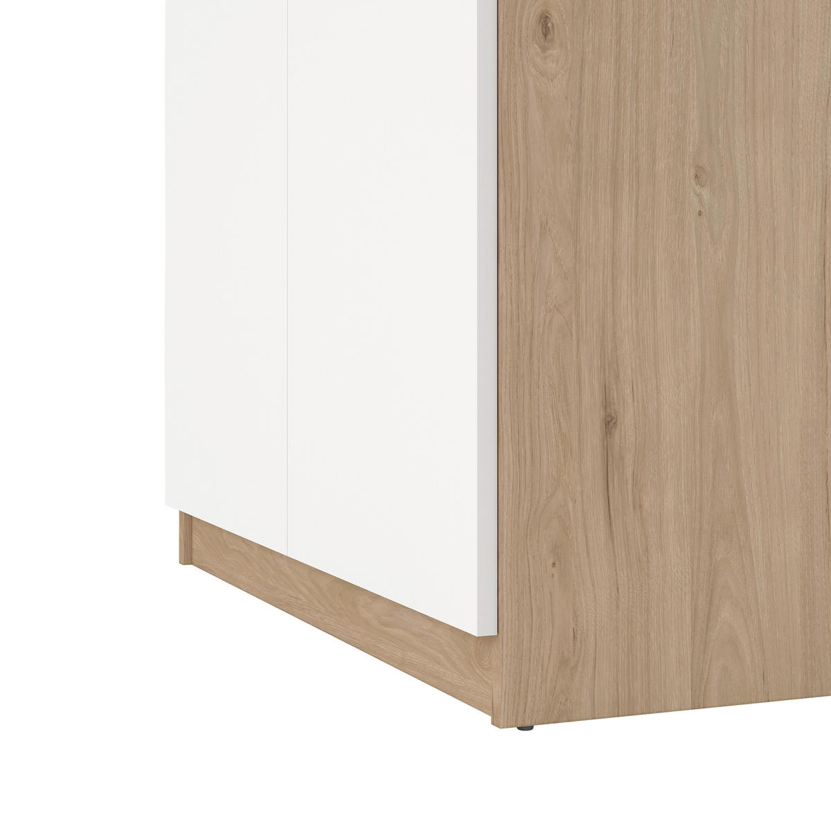 SCHUHSCHRANK Weiß, Eichefarben  - Eichefarben/Weiß, Design, Holzwerkstoff (80,4/111,3/40cm) - Livetastic