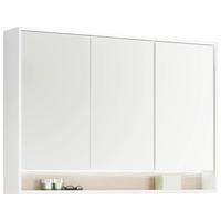 SPIEGELSCHRANK 90/74/16 cm  - Weiß, KONVENTIONELL, Glas/Holzwerkstoff (90/74/16cm) - Voleo