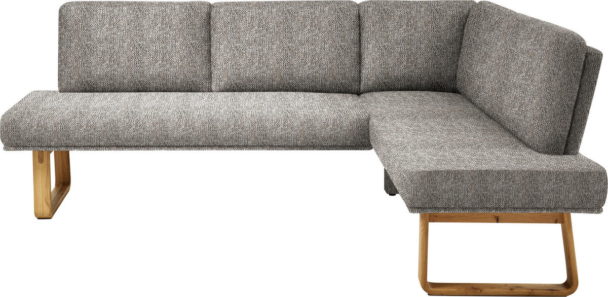 ECKBANK 280/174 cm  in Eichefarben, Beige  - Eichefarben/Beige, Design, Holz/Textil (280/174cm) - Dieter Knoll