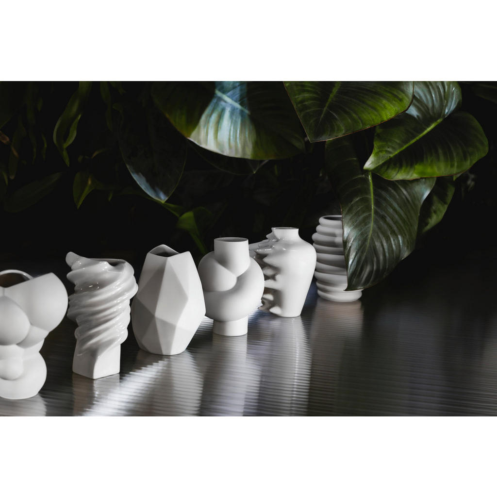Thumbnail - Rosenthal Vase Fast, Weiß, Keramik, 14 cm, DIN EN ISO 14001, DIN EN ISO 9001, Dekoration, Vasen, Keramikvasen