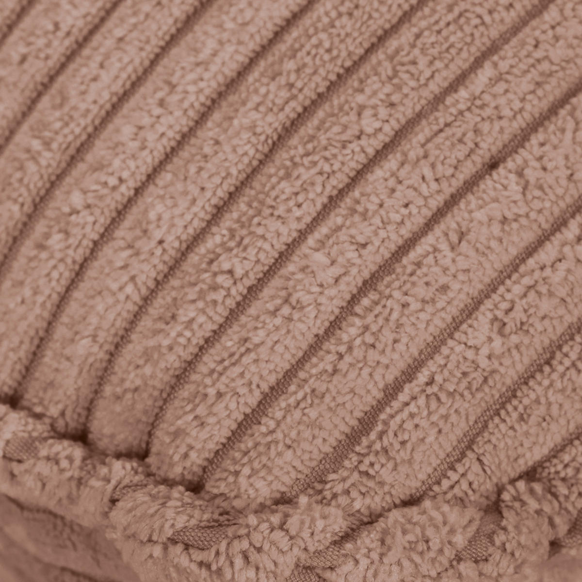HOCKER in Textil Rosa  - Schwarz/Rosa, Konventionell, Textil/Metall (60/49/53cm) - MID.YOU