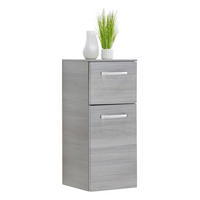 VÄGGHÄNGT SKÅP  - stålfärgad/grafitfärgad, Klassisk, metall/trämaterial (30/73,2/33cm) - Sadena