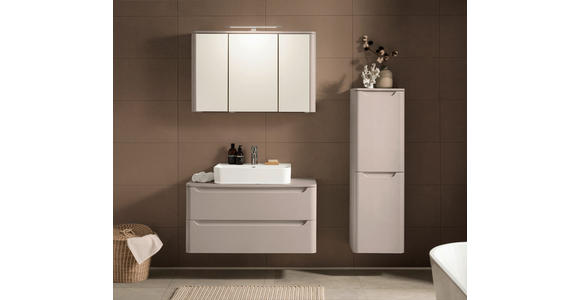 WASCHTISCHKOMBI 101 cm  - Kaschmir/Weiß, KONVENTIONELL, Keramik/Holzwerkstoff (101cm) - Xora