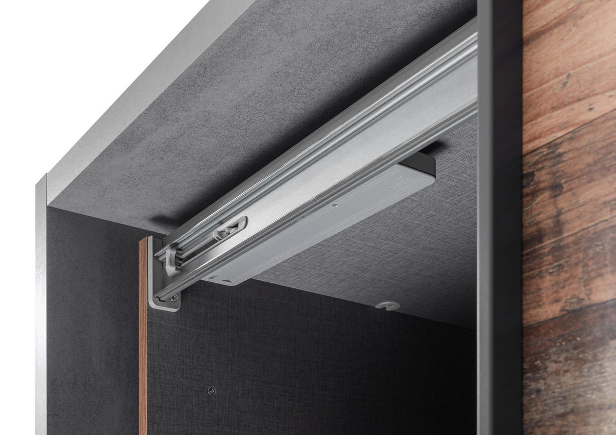TLUMIČ DOVÍRÁNÍ, šedá,  - šedá, Design, plast (27/6,7cm) - Carryhome