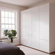 DREHTÜRENSCHRANK 224/214/60 cm,  in Weiß, 4-türig  - Weiß, Trend, Holzwerkstoff (224/214/60cm) - Carryhome