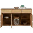 SIDEBOARD 170,4/91,6/44,1 cm  - Kernbuche, KONVENTIONELL, Glas/Holz (170,4/91,6/44,1cm) - Voleo