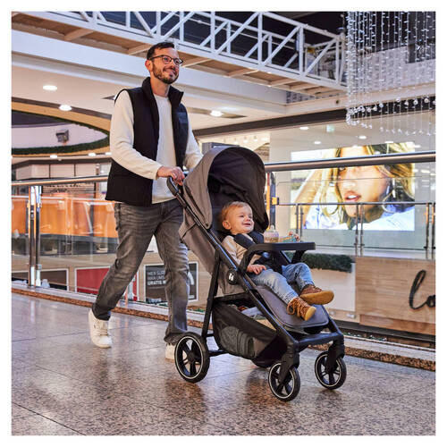 BUGGY Shop N Care  - Schwarz/Olivgrün, Basics, Kunststoff/Textil (40.5/104/51.5cm) - Hauck