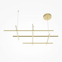 PENDELLEUCHTE 115,6/80/112 cm  - Goldfarben, MODERN, Metall (115,6/80/112cm) - MAYTONI