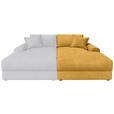 BIGSOFA Cord Senfgelb  - Senfgelb/Schwarz, MODERN, Kunststoff/Textil (117/93/190cm) - Carryhome