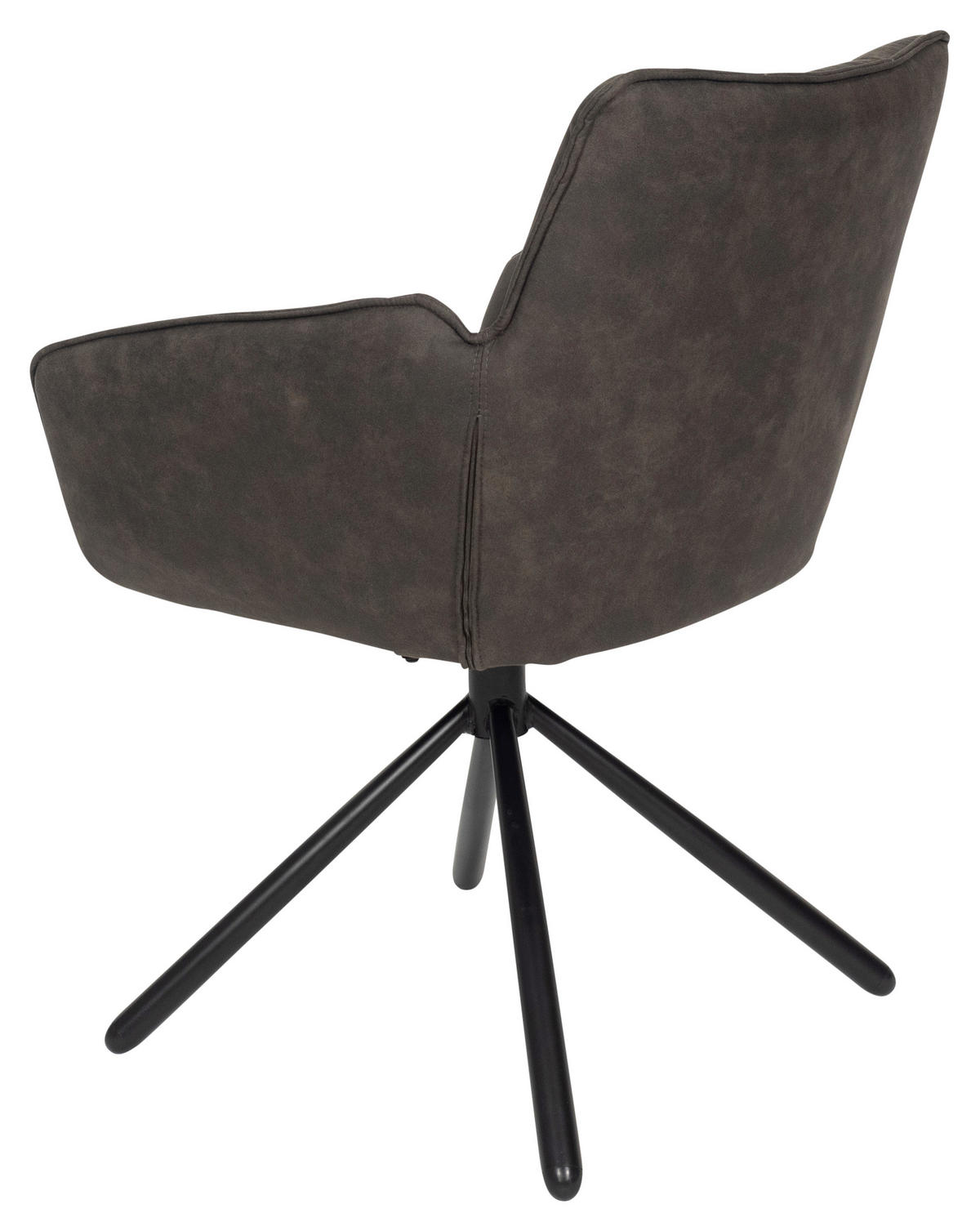 ARMLEHNSTUHL  in Mikrofaser  - Schwarz/Grau, Design, Textil/Metall (60/84/65cm) - SetOne by Musterring