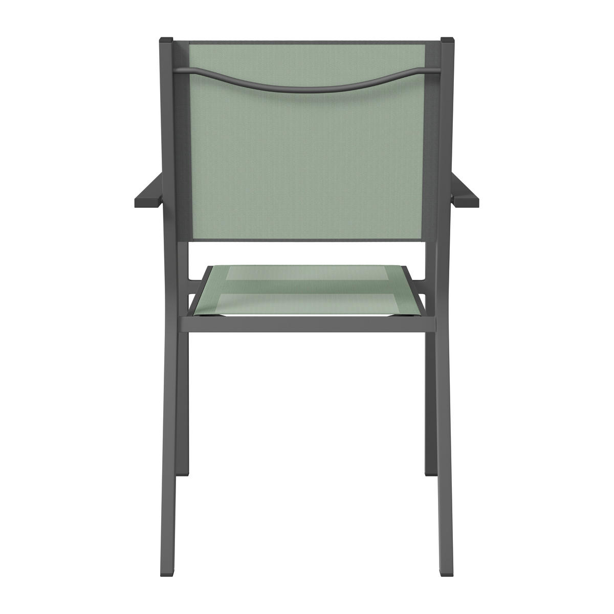 STAPELSESSEL Aluminium Anthrazit, Grün  - Anthrazit/Grün, Design, Textil/Metall (57/88/58cm) - Ambia Garden