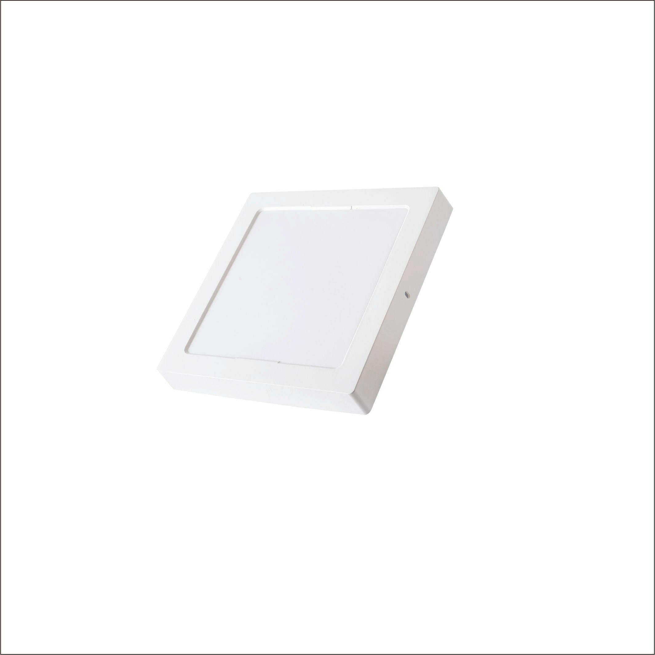LED-PANEL  114*114 6W 490LM 3000/4000/6500K IP20  490 lm 3000/4000/6500 K   - bela, Basics, umetna masa (11,4/11,4/3cm)
